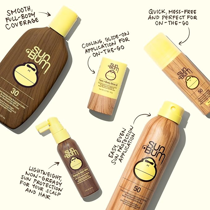 Sun Bum Original SPF 70 Sunscreen Body Spray - Broad Spectrum Moisturizing Sunscreen with Vitamin E - Hawaii 104 Act Compliant (Made without Octinoxate & Oxybenzone) - 6 oz (Pack of 2)