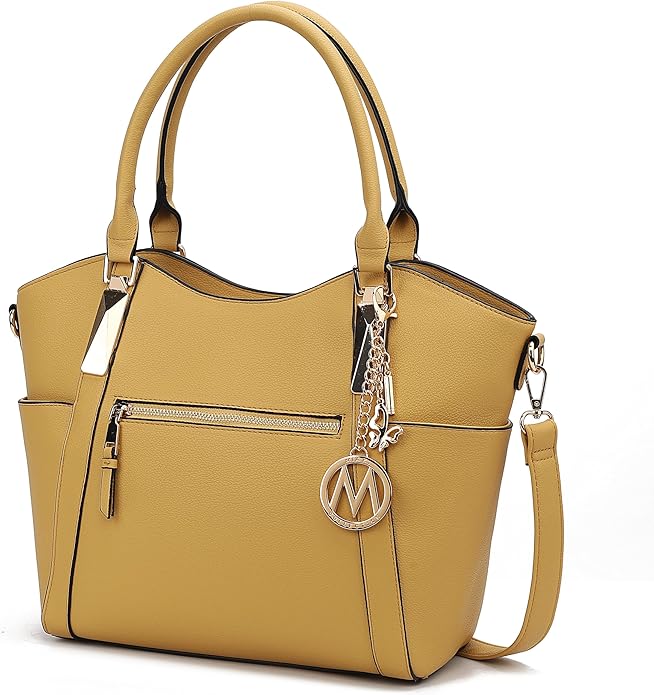MKF Collection Tote Bag for Women Vegan Leather Shoulder Bag – Top-Handle Purse, Ladies Handbag by Mia K
