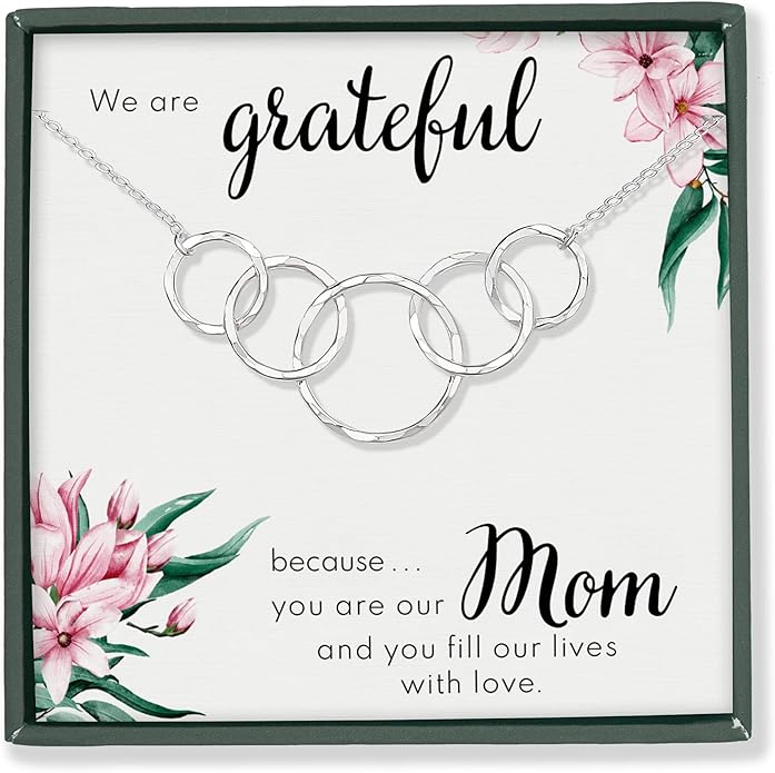 HOPE LOVE SHINE Mom Gift from Daughter - Sentimental, Meaningful Mother and Daughter Necklace, Jewelry, 14k Gold Plated Sterling Silver