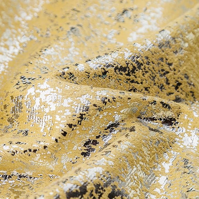 Xinrjojo Gift, Euro Champagne Silver Golden Soft Sparkling Decorative Solid Glitter Square Cushion Cover Handmade Pillowcase with Hidden Zipper, 2 Packs,16x16 inch(Silver- Golden)