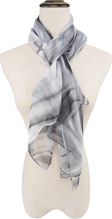 YOUR SMILE Ladies/Women's Lightweight Floral Print/Solid Color mixture Shawl Scarf For Spring Summer season