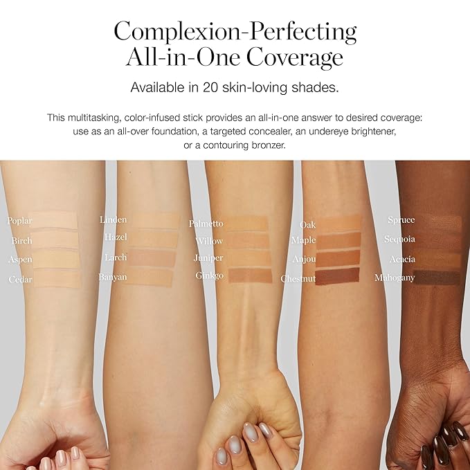 Ogee Sculpted Complexion Foundation Stick (Juniper 3.25W - Medium Light Tan, Olive Undertones) Full Coverage Foundation Makeup - Instantly Balance & Even Complexion - 70% Organic Ingredients