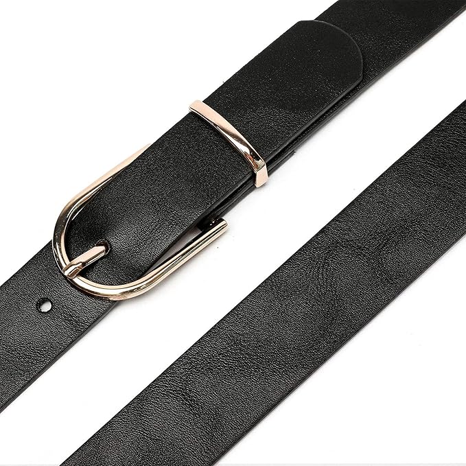 Earnda Women's Faux Leather Chic Belt for Ladies Jeans