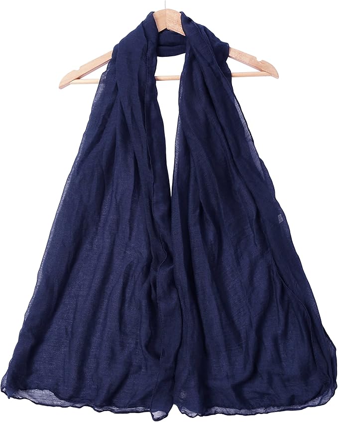 woogwin Women's Cotton Scarves Lady Light Soft Fashion Solid Scarf Wrap Shawl