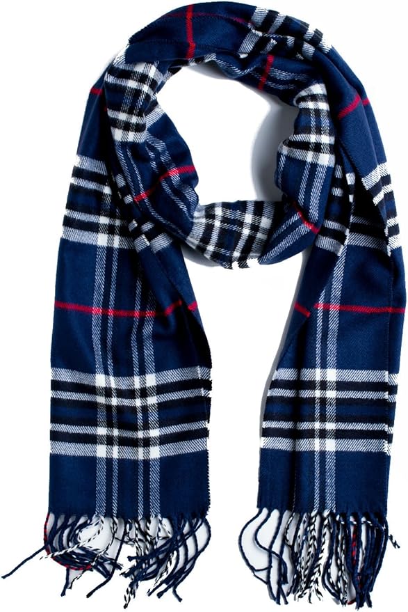Plum Feathers Super Soft Luxurious Cashmere Feel unisex for Men and Women Winter Scarf