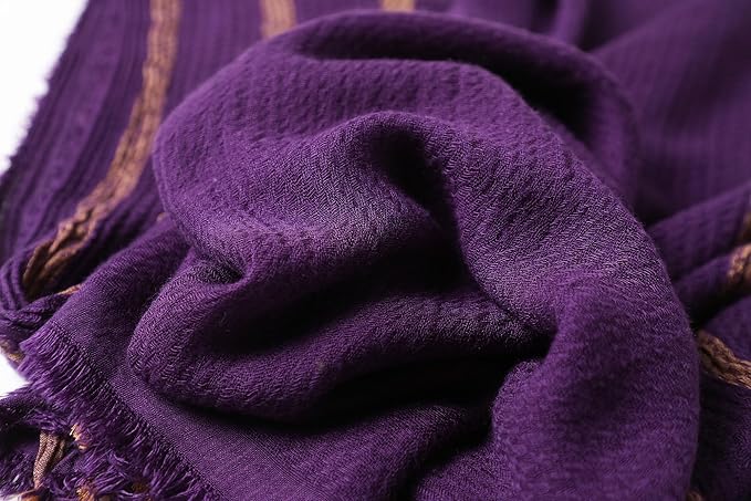 WINCESS.YU Women Gradient Scarf Long Shawls and Wraps Fashion Plain Pashmina Formal Scarf