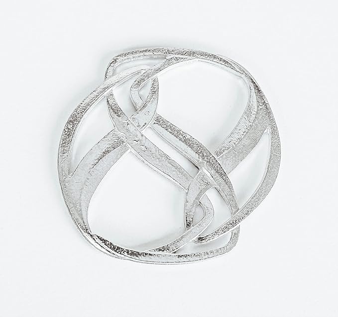 Handmade Pewter Scarf Rings and Slides - Metal Clip for Women Scarves - American Made