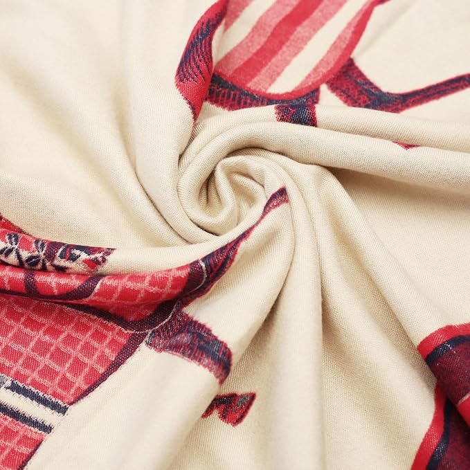 EXTREE Scarfs for Women Pashmina Silky Shawl Wrap for Evening Dressing Blanket Open Front Poncho Cape