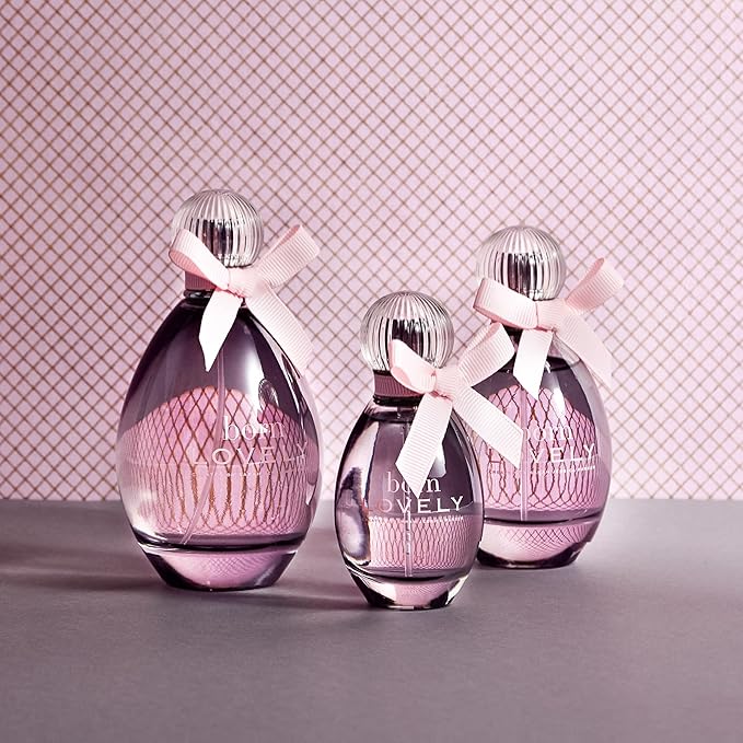 Born Lovely by SJP - Lush, Sweet, Elegant Amber Floral Eau De Parfum Spray Fragrance for Women - Mandarin, Peony, Honeysuckle, and Freesia - Intense, Long Lasting Scent - 1.7 oz