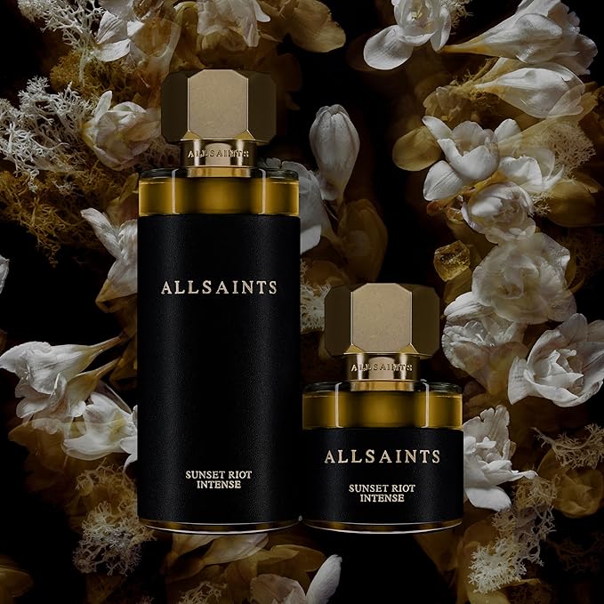 AllSaints Sunset Riot Intense - Amber, Woody & Floral Fragrance - Unisex Perfume with Cedar & Musk - Body Fragrance with an Aromatic Smell - Bold Evening Scent - 100mL/3.4 fl oz