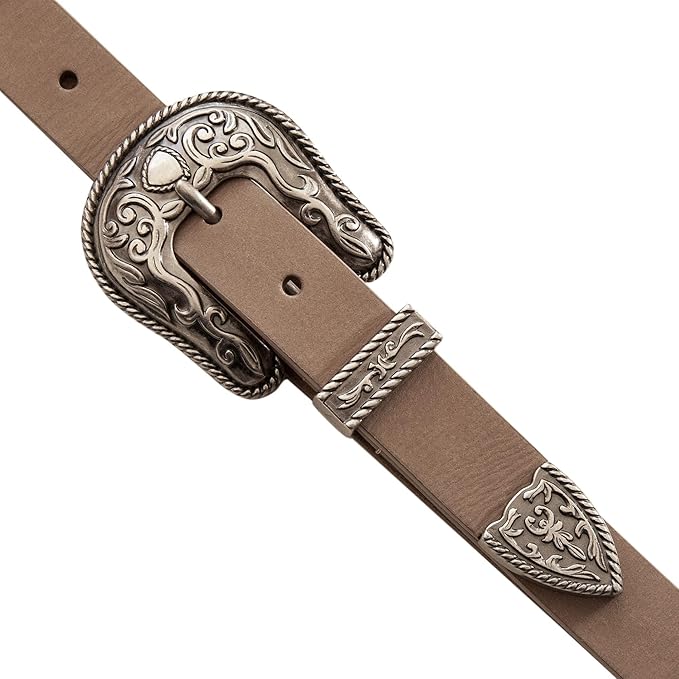 Lucky Brand Women's Western-Inspired Leather Belt | Classic | American Heritage | Casual | Vintage | Cowboy