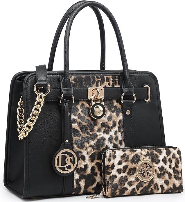 Dasein Handbags Purses Set for Women Top Handle Satchel Shoulder Bags Large Work Tote Bag with Matching Wallet