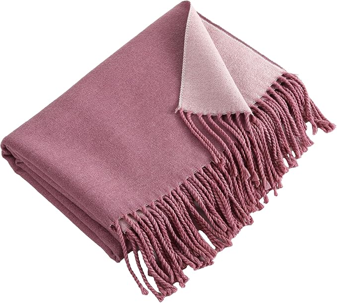 Winter Scarf for Women-Reversible Scarf with Cashmere-Like Softness 70x200cm - Warm Shawl Wrap -Pashmina Shawls Wrap