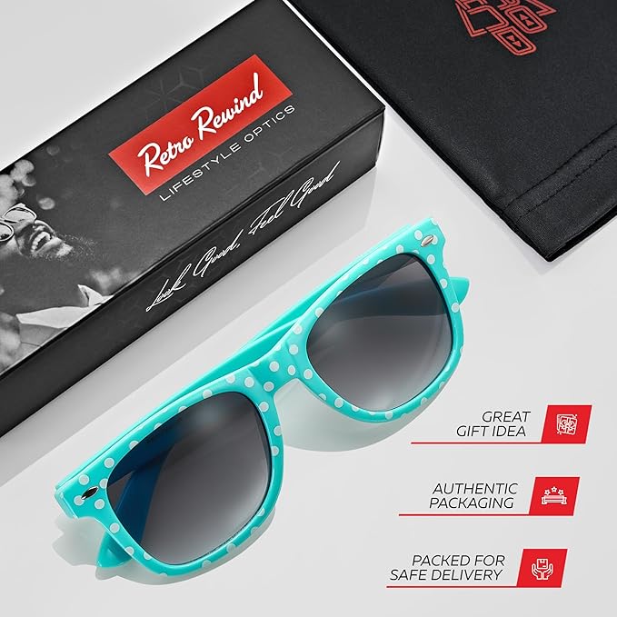 Retro Rewind Polka Dot Vintage Fashion Sunglasses for Women UV400
