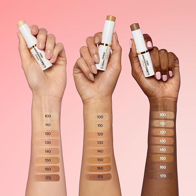 Revlon Glimmer Tinted Moisturizer Stick for Face, Lightweight Foundation, Hydrating Skincare-Infused Makeup, 140 140, 0.31 oz