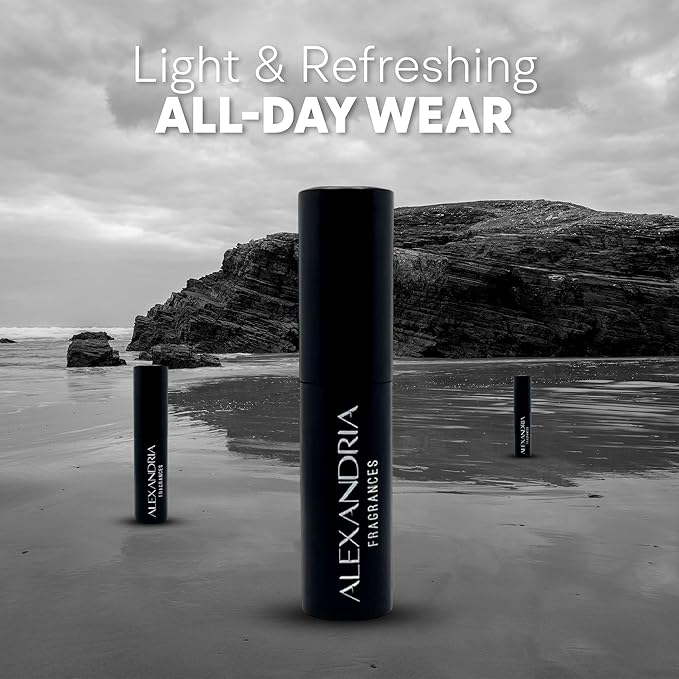 Alexandria Fragrances Miami Beach Perfume - Long Lasting Eau de Parfum for Men & Women - Everyday Men’s Cologne with Citrus, Ginger, Vetiver & Cedar Notes - Inspired by Beach & Summer Vibes - 10ml