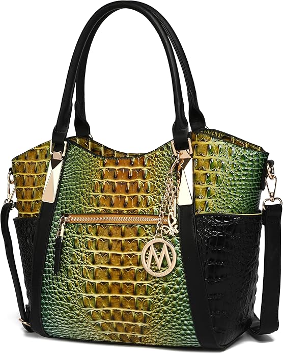 MKF Collection Tote Bag for Women Vegan Leather Shoulder Bag – Top-Handle Purse, Ladies Handbag by Mia K