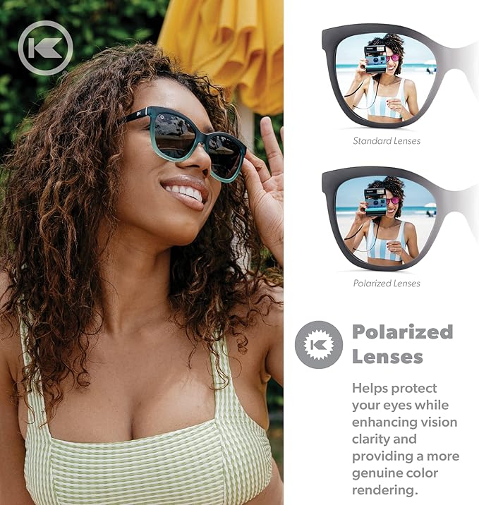 Knockaround Deja Views Polarized Sunglasses for Women & Men - Trendy Sunglasses - UV400 Protection