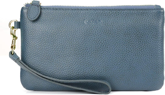 befen Genuine Leather Wristlet Clutch RFID Blocking Bag Cell Phone Wallet Purse Wristlet Wallet Purses and Handbags for Women