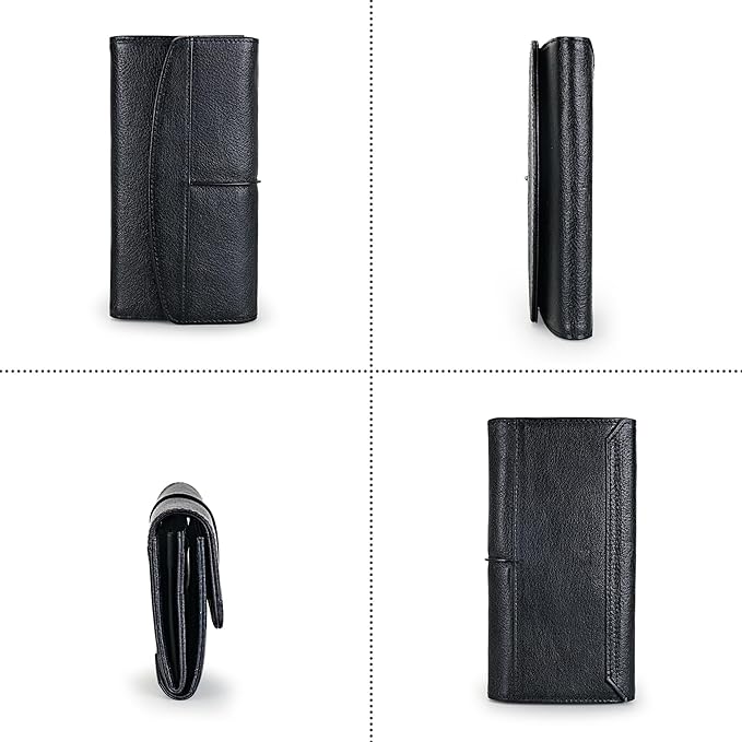 Wallets for Women Large Capacity Leather Clutch Wallet Card Organizer Women's Purse