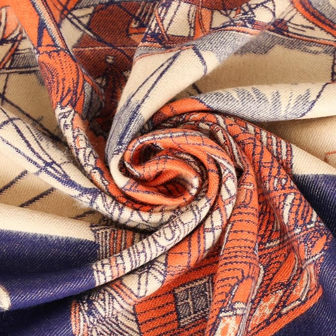 EXTREE Scarfs for Women Pashmina Silky Shawl Wrap for Evening Dressing Blanket Open Front Poncho Cape