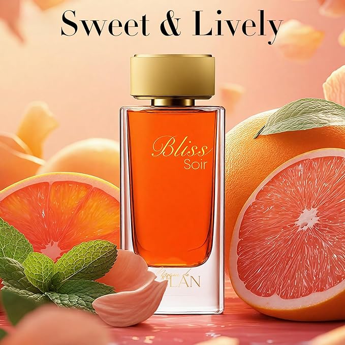 BLISS SOIR, Women Cologne, Long Lasting EDP, Passionate Allure & Luxurious Elegance, Daily Fragrance for Women, 3.4 Fl Oz