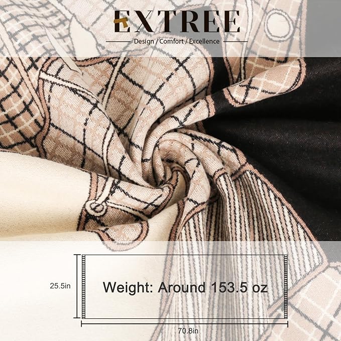 EXTREE Scarfs for Women Pashmina Silky Shawl Wrap for Evening Dressing Blanket Open Front Poncho Cape