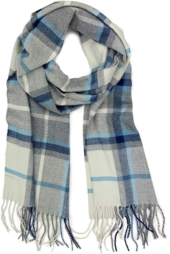 Plum Feathers Super Soft Luxurious Cashmere Feel unisex for Men and Women Winter Scarf