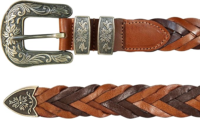 Lucky Brand Women's Western-Inspired Leather Belt | Classic | American Heritage | Casual | Vintage | Cowboy