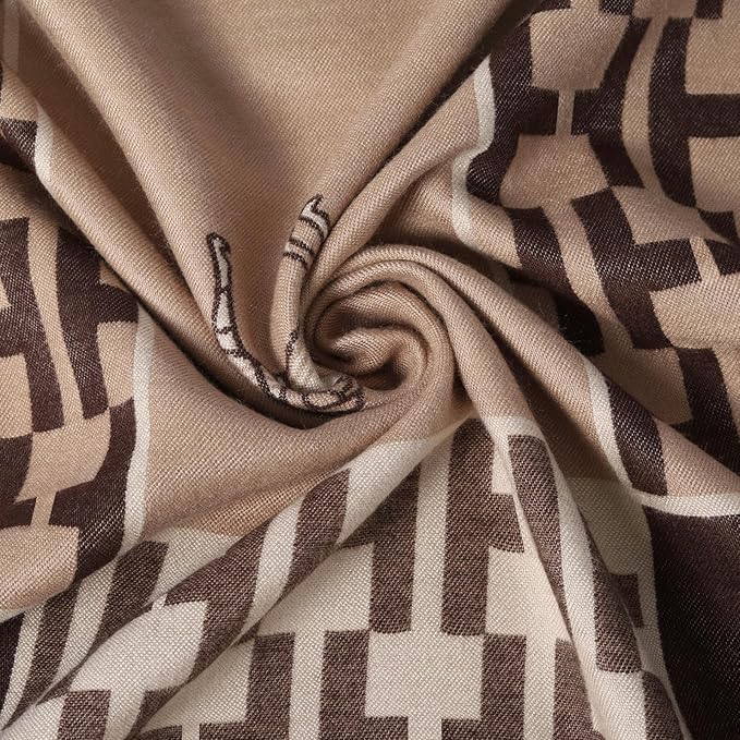 EXTREE Scarfs for Women Pashmina Silky Shawl Wrap for Evening Dressing Blanket Open Front Poncho Cape