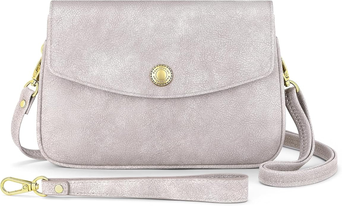 Peacocktion Small Crossbody Bags for Women Travel Wristlet Wallets Trendy Small Vegan Leather Cell Phone Purse Handbag