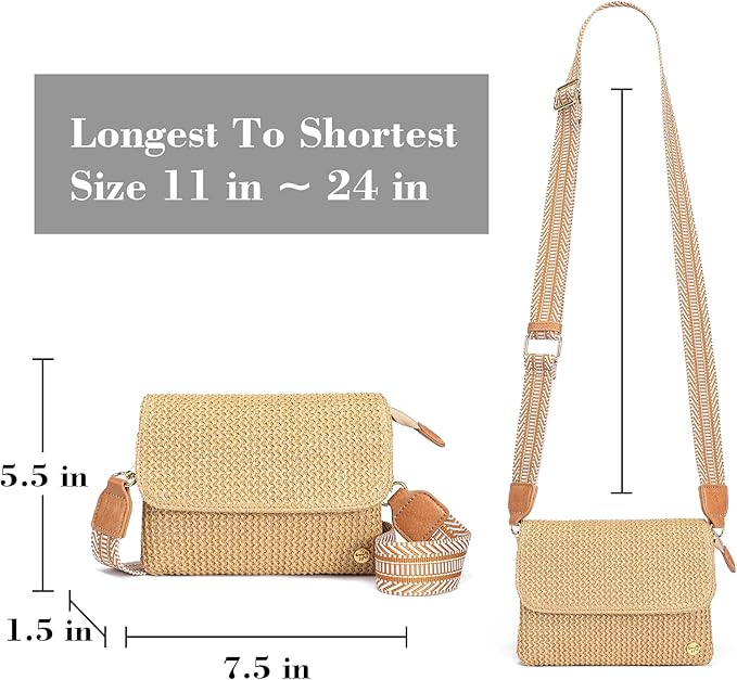 MINICAT Straw Small Summer Purses for Women Crossbody Purse Beach Bags for Everyday Cruise Travel Vacation Essentials | Straw, Small, Summer, for Everyday, Cruise, Travel, Vacation, Essentials