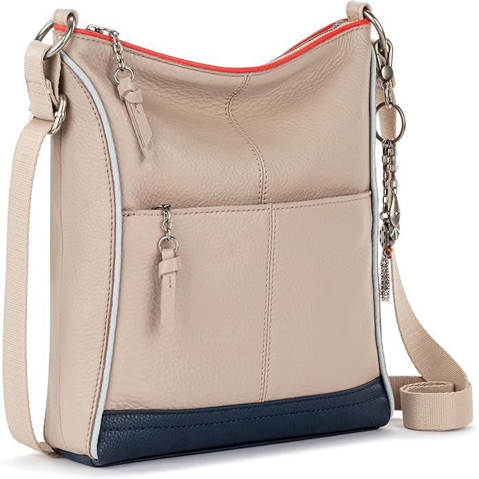 The Sak Lucia Crossbody Bag in Leather, Convertible Purse with Adjustable Strap