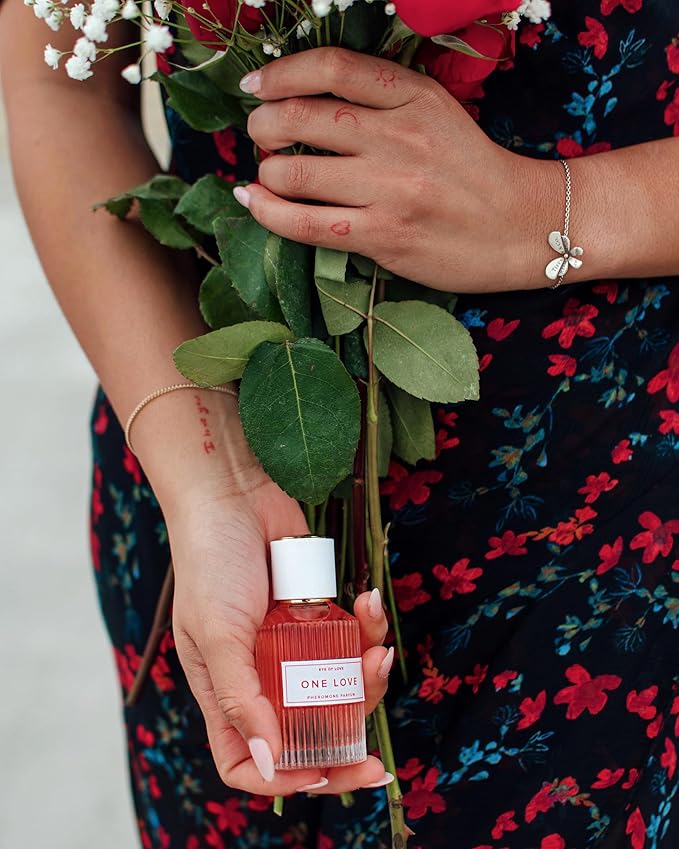 Eye of Love One Love Pheromone Perfume for Women - Romantic Floral Cologne with Rose Jasmine Vanilla - Plant-Based Long Lasting Fragrances for Special Moments - 50ml/1.6fl oz