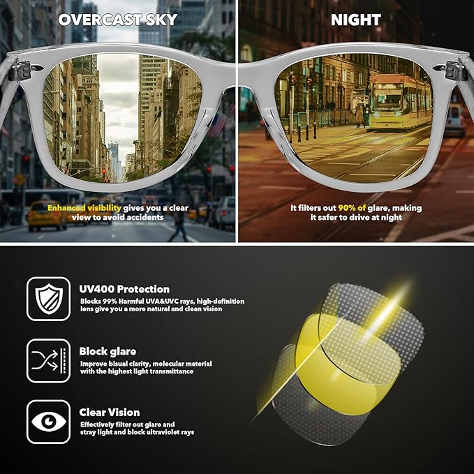 MEETSUN Polarized Sunglasses for Women Men Classic Retro Square Frame Driving Sun Glasses UV Protection