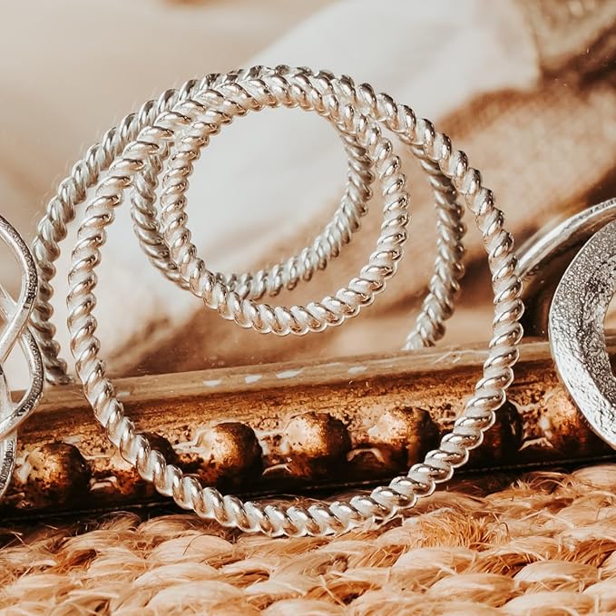 Handmade Pewter Scarf Rings and Slides - Metal Clip for Women Scarves - American Made