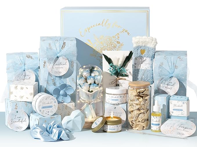 Valentines Gifts for Women & Teenage Girls, 10 Day Self Love Challenge to Unlock 10 Wrapped Spa Gift Baskets, Tween Teen Girl Trendy Stuff Bath Shower Sets Self Care Birthday Gifts Stocking Stuffers