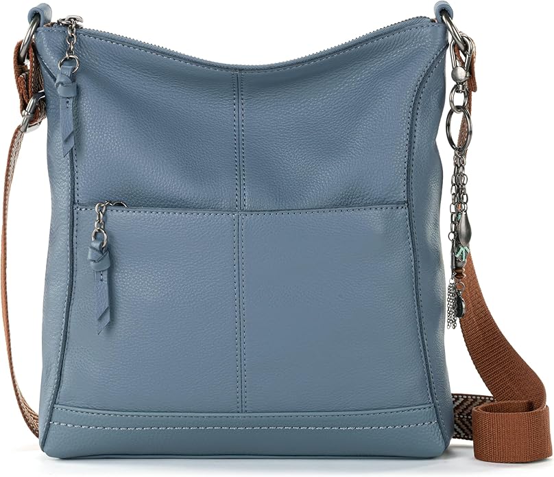The Sak Lucia Crossbody Bag in Leather, Convertible Purse with Adjustable Strap