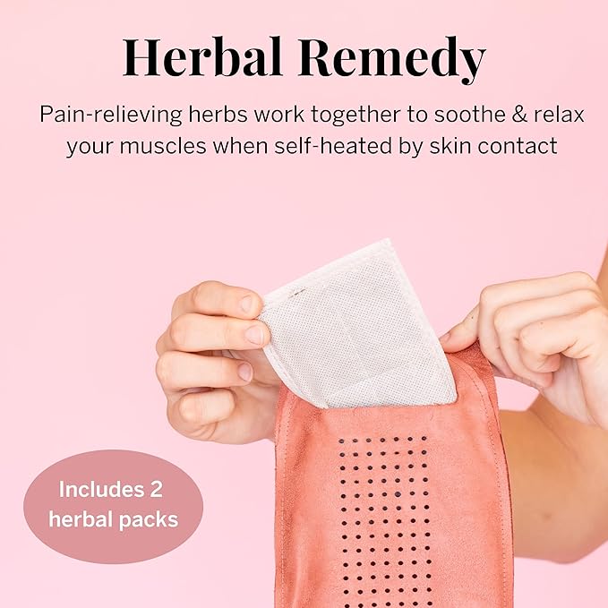 Pixie Period Heating Pad for Cramps - Thinnest Wearable Heating Pad for Feminine Care - Unnoticeable Under Clothes - Best Portable Pain Relief Heat Belt On The Market - Hours of Menstrual Pain Relief