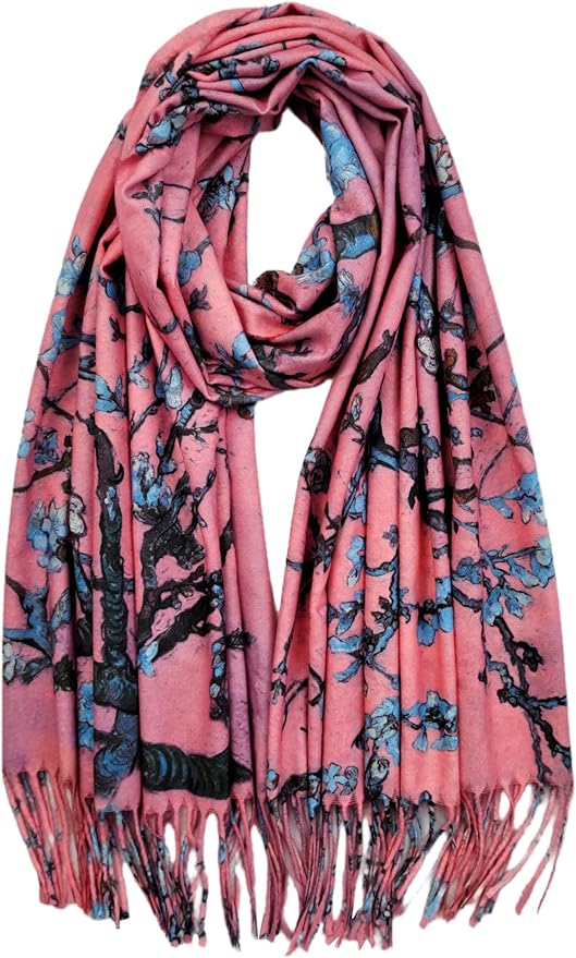 VENVSBEE Van Gogh Art Print Scarf for Women Best Gift Soft Warm Shawl Wrap Pashmina Rave