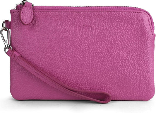 befen Genuine Leather Wristlet Clutch RFID Blocking Bag Cell Phone Wallet Purse Wristlet Wallet Purses and Handbags for Women