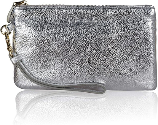 befen Genuine Leather Wristlet Clutch RFID Blocking Bag Cell Phone Wallet Purse Wristlet Wallet Purses and Handbags for Women