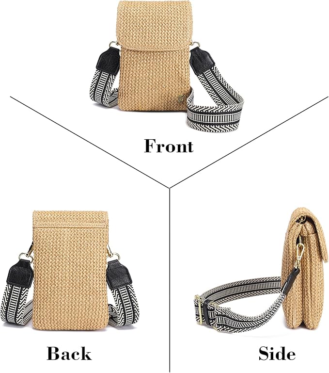 MINICAT Straw Small Summer Purses for Women Crossbody Purse Beach Bags for Everyday Cruise Travel Vacation Essentials | Straw, Small, Summer, for Everyday, Cruise, Travel, Vacation, Essentials