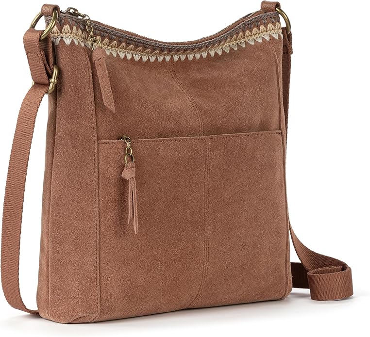 The Sak Lucia Crossbody Bag in Leather, Convertible Purse with Adjustable Strap