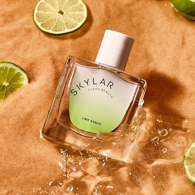 Skylar Lime Sands Eau de Parfum - Hypoallergenic & Clean Perfume for Women & Men, Vegan & Safe for Sensitive Skin - Woody Citrus Perfume with Notes of Lime, Sea Salt & Coconut Water - 50mL /1.7 Fl oz