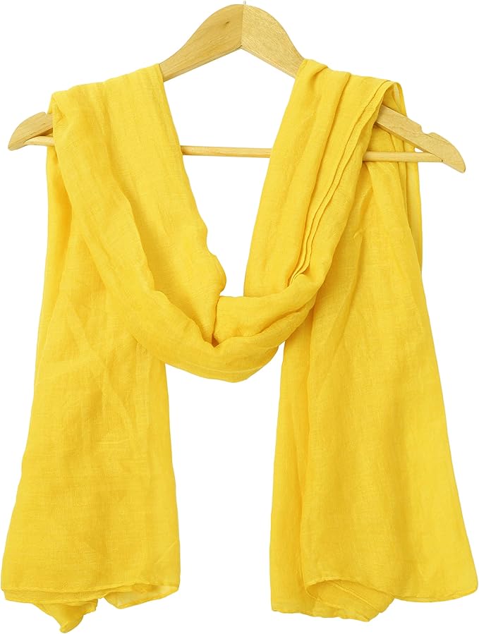 woogwin Women's Cotton Scarves Lady Light Soft Fashion Solid Scarf Wrap Shawl