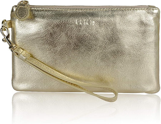 befen Genuine Leather Wristlet Clutch RFID Blocking Bag Cell Phone Wallet Purse Wristlet Wallet Purses and Handbags for Women