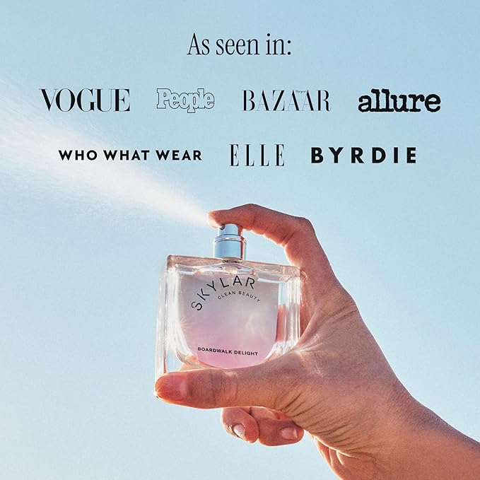 Skylar Boardwalk Delight Eau de Parfum - Hypoallergenic & Clean Perfume for Women & Men, Vegan & Safe for Sensitive Skin - Notes of Cotton Candy, Vanilla & Coconut Milk - 50mL /1.7 Fl oz