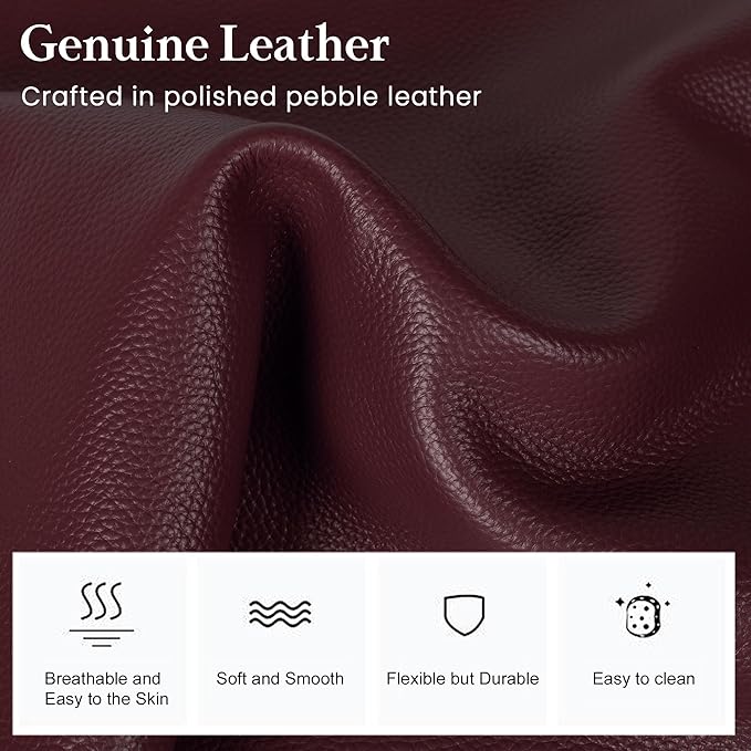 befen Genuine Leather Crossbody Bags for Women, Medium Anti-Theft Shoulder Purse with Built in RFID Wallet for Travel