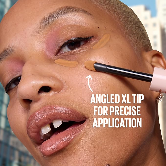 Maybelline Lifter Serum Concealer, Radiant Concealer with Full Coverage, Includes 2% Peptides + Caffeine to Hydrates & Brightens Under Eyes, 55, 1 Count